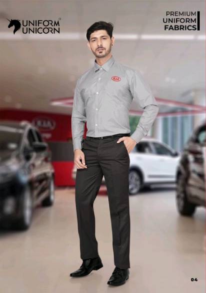 Kia Motors Sales Staff Uniform With Grey Shirt And Black Pant  Manufacturers,Suppliers, Exporters in Surat